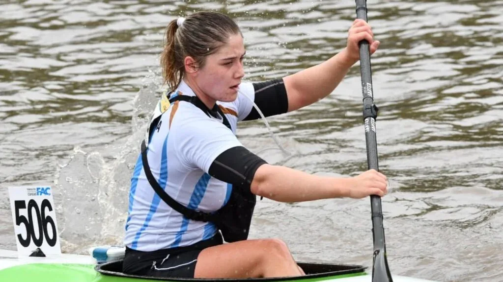 Candela Velázquez, oro panamericano en el Mundial de Canotaje de Gualeguaychú