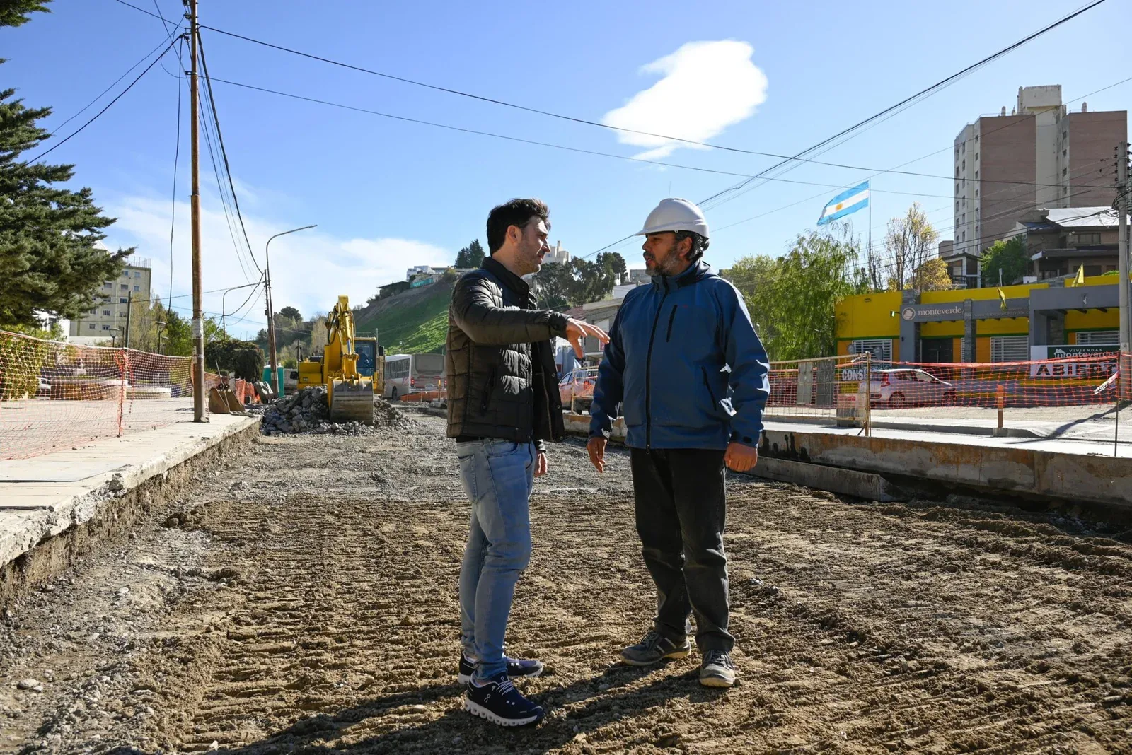 Torres supervisa obras del Plan Galina en Comodoro Rivadavia