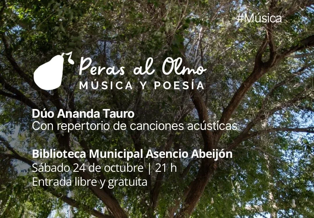 El Dúo Ananda Tauro se presenta en el ciclo Peras al Olmo de Rada Tilly