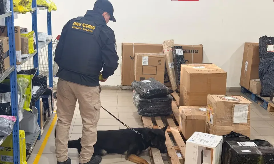 Encomiendas con cannabis y municiones fueron interceptadas en Rada Tilly