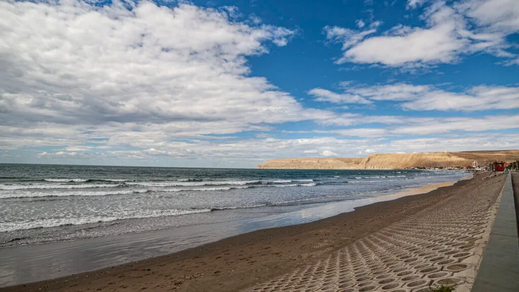 Domingo templado y con poco viento en Rada Tilly