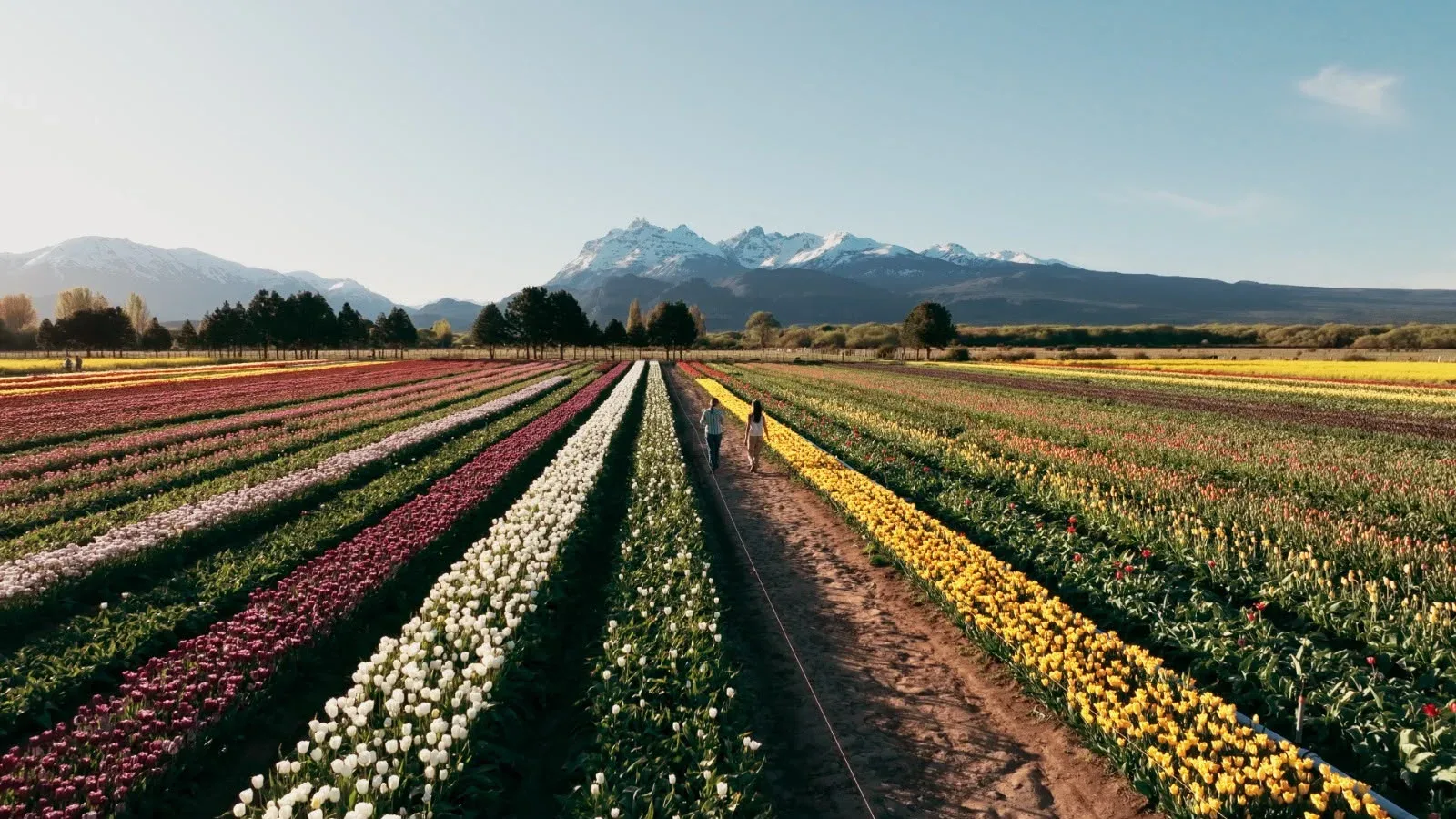 Trevelin inauguró la Temporada de Tulipanes 2026 con casi 450 turistas arribados a Esquel