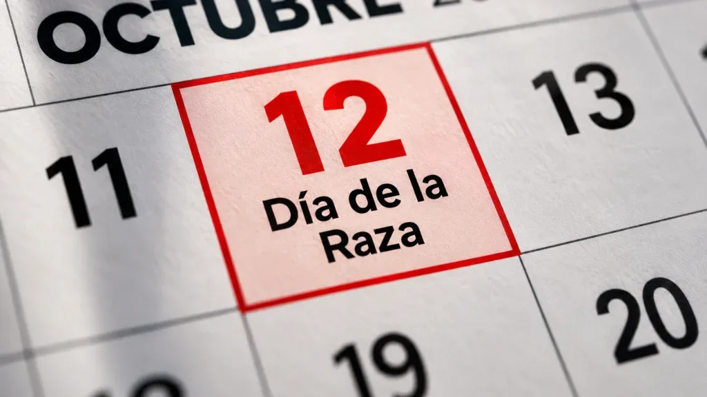 El calendario oficial de 2026 vuelve a decir "Día de la Raza" para el 12 de octubre