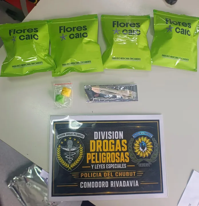 Encomiendas con cannabis y municiones fueron interceptadas en Rada Tilly