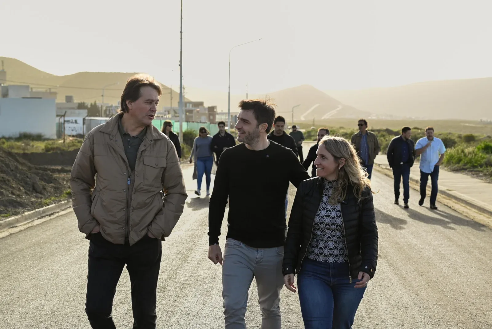Torres supervisó la pavimentación de 77 cuadras en Rada Tilly con fondos provinciales