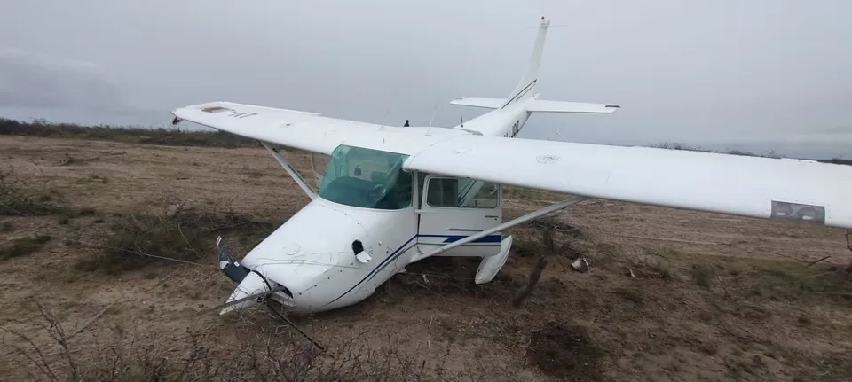Avioneta del Aeroclub de Puerto Madryn aterrizó de emergencia en zona rural de Chubut