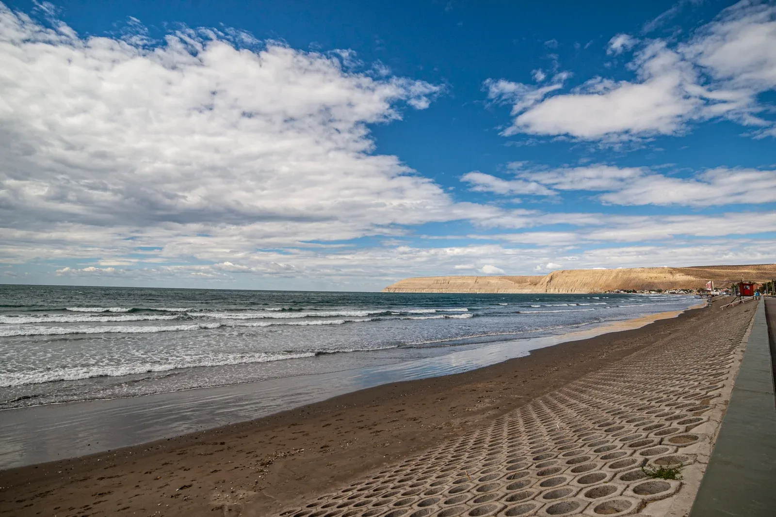 Domingo templado y con poco viento en Rada Tilly