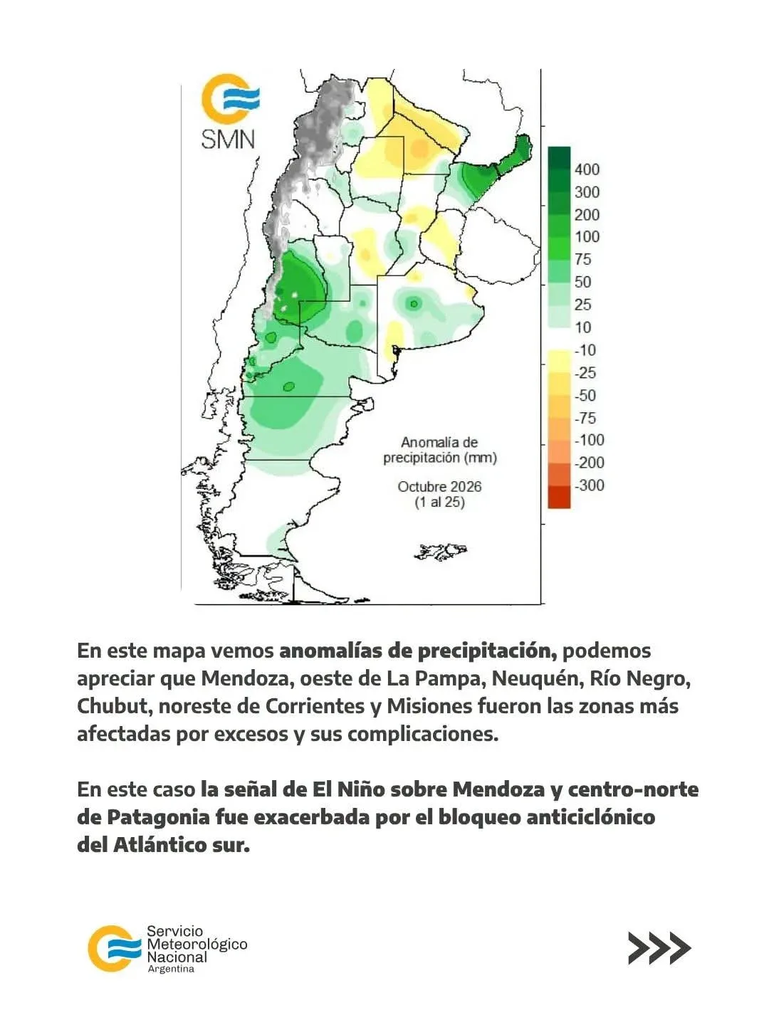 Octubre en Rada Tilly: temperaturas bajas y más lluvias que lo habitual