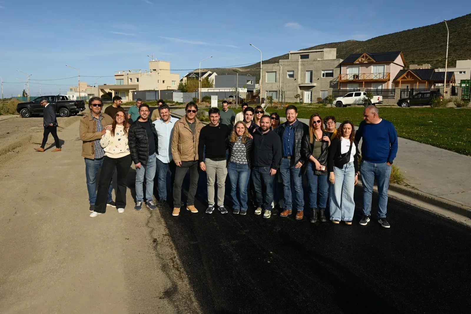Torres supervisó la pavimentación de 77 cuadras en Rada Tilly con fondos provinciales